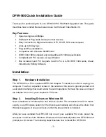 Preview for 1 page of D-Link DFW-500 Quick Installation Manual