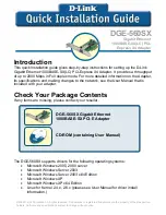 D-Link DGE-560SX Quick Installation Manual предпросмотр