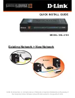 D-Link DGL-4100 - GamerLounge Broadband Gigabit Gaming Router Quick Install Manual preview