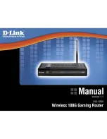 D-Link DGL-4300 - GamerLounge Wireless 108G Gaming Router Owner'S Manual preview