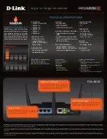 Предварительный просмотр 2 страницы D-Link DGL-4500 - GamerLounge Xtreme N Gaming Router... Specifications