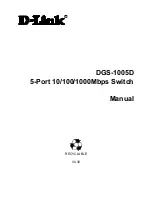 Предварительный просмотр 1 страницы D-Link DGS-1005D - Switch Manual