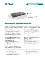 Preview for 1 page of D-Link DGS-1016T Specifications