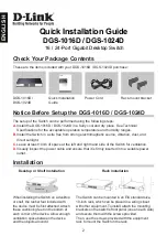 Предварительный просмотр 2 страницы D-Link DGS-1024D/E1 Quick Installation Manual