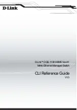 Предварительный просмотр 1 страницы D-Link DGS-1100-06/ME Cli Reference Manual