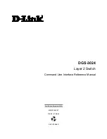 Предварительный просмотр 1 страницы D-Link DGS-3024 Command Line Interface Reference Manual