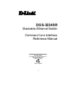 Preview for 1 page of D-Link DGS-3224SR Command Line Interface Reference Manual