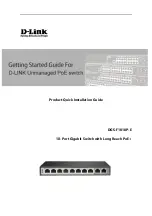 Предварительный просмотр 1 страницы D-Link DGS-F1010P-E Getting Started Manual