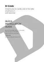 Предварительный просмотр 1 страницы D-Link DHP-W221AV Quick Installation Manual