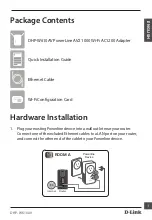 Preview for 3 page of D-Link DHP-W610AV Quick Installation Manual