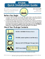 Preview for 1 page of D-Link DI-634M Quick Install Manual