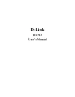 Preview for 1 page of D-Link DI-713 User Manual