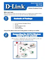 D-Link DI-714 Quick Install Manual preview