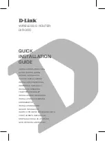 Preview for 1 page of D-Link DIR-300 - Wireless G Router Quick Installation Manual