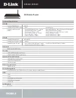 Предварительный просмотр 2 страницы D-Link DIR-450 - 3G Mobile Router Wireless Brochure & Specs