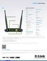 Предварительный просмотр 4 страницы D-Link DIR-605L Specifications