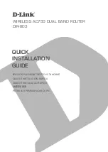 D-Link DIR-803 Quick Installation Manual preview