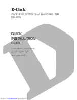 Preview for 1 page of D-Link DIR-816 Quick Installation Manual