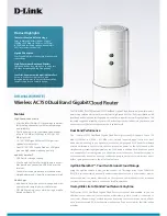 D-Link DIR-818LW Brochure & Specs preview