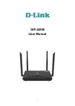 Preview for 1 page of D-Link DIR-825M User Manual