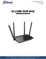 D-Link DIR-842 Installation Manual preview