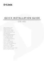 D-Link DIR-842 Quick Installation Manual preview