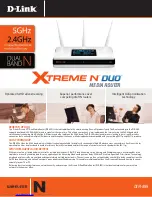 Preview for 1 page of D-Link DIR-855 - Xtreme N Duo Media Router Wireless Specifications