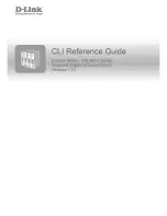 Предварительный просмотр 1 страницы D-Link Dis-200G Series Cli Reference Manual