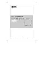 Preview for 1 page of D-Link DIS-2650AP Quick Installation Manual