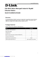 Preview for 1 page of D-Link DIS-300G Series Quick Installation Manual