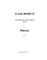 D-Link DKVM-16 - KVM Switch Manual preview