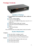 Preview for 3 page of D-Link DKVM-16 - KVM Switch User Manual