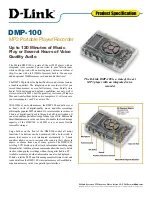 Предварительный просмотр 1 страницы D-Link DMP-100 Specifications