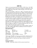 Preview for 7 page of D-Link DMP-110 - 32 MB Digital Player User Manual