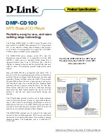 Preview for 1 page of D-Link DMP-CD100 Specifications