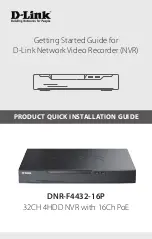 D-Link DNR-F4432-16P Getting Started Manual preview