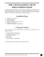 Preview for 3 page of D-Link DNS-1250-04 Quick Installation Manual