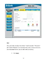 Preview for 32 page of D-Link DNS-300 Manual