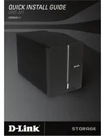 D-Link DNS-321 - Network Storage Enclosure Hard Drive... Quick Install Manual предпросмотр