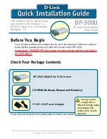 Preview for 1 page of D-Link DP-300U Quick Installaion Manual