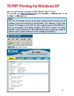 Предварительный просмотр 17 страницы D-Link DP-300U User Manual