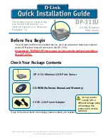 D-Link DP-311U Quick Installation Manual preview