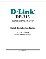 D-Link DP-313 - Air 802.11b Wireless Print Server Quick Installation Manual preview