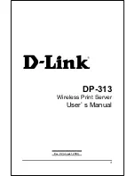 D-Link DP-313 - Air 802.11b Wireless Print Server User Manual preview