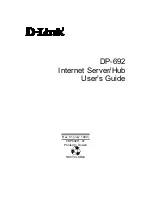 Предварительный просмотр 1 страницы D-Link DP-692 User Manual