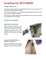 Preview for 7 page of D-Link DPG-2000W - AirPlus G Wireless Presentation Gateway User Manual