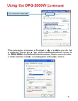 Предварительный просмотр 16 страницы D-Link DPG-2000W - AirPlus G Wireless Presentation Gateway User Manual