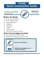 Preview for 1 page of D-Link DPH-10U Quick Installation Manual