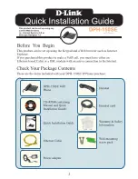 Preview for 2 page of D-Link DPH-150SE Quick Installation Manual