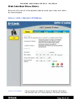 Предварительный просмотр 26 страницы D-Link DPH-C160S User Manual